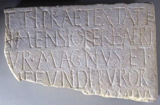 3 ancient roman mosaic inscription