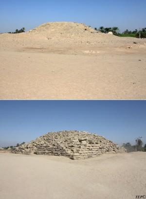 Archaeologists have discovered 4600 year old step pyramid edfu egypt