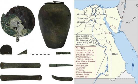 Archaeologists identify sources of ancient egyptian copper