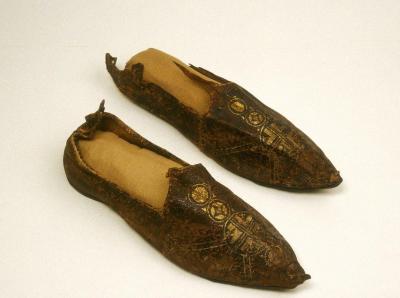 Byzantine pair of shoes public domain
