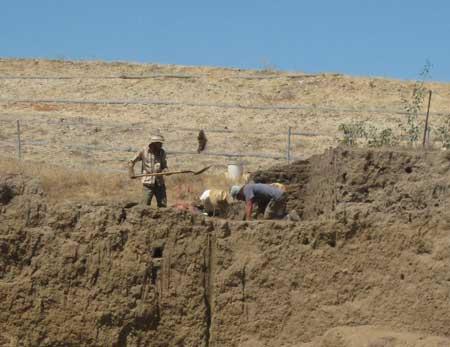 California archaeological dig