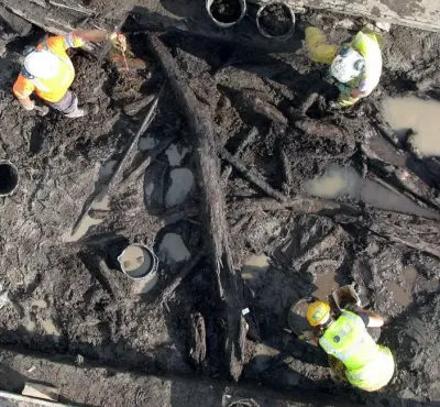 Carlisle mesolithic ceremonial site excavation credit twitter oxford archaeology
