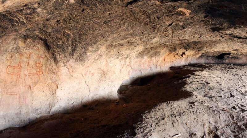 Cave art in patagonia