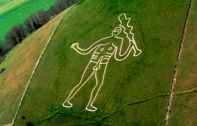 Cerne abbas giant aerial