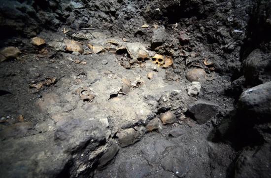 Dnews files 2015 08 massive human skull rack found at aztec temple complex 150821 jpg