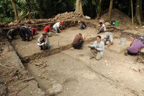 Excavation of an early residential structure in the karinel group at ceibal c 500 bc photo by takeshi inomata 1