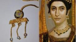 Fayum mummy portraits gold earring roman egypt deultum roman city burgas bulgaria 1