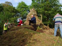 Hard at work aoc archaeology and lochaber archaeological society recording the remains of one of the walls at torcastle 660x496
