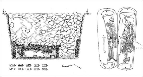 Inside burial 1