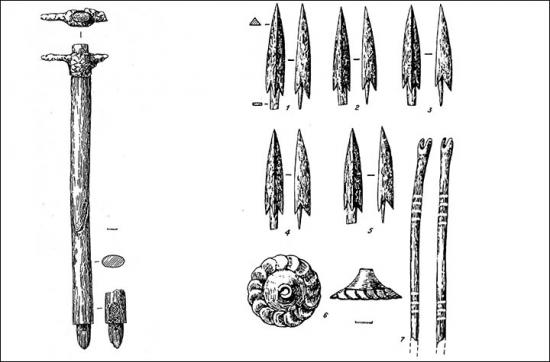 Inside chisel and arrows