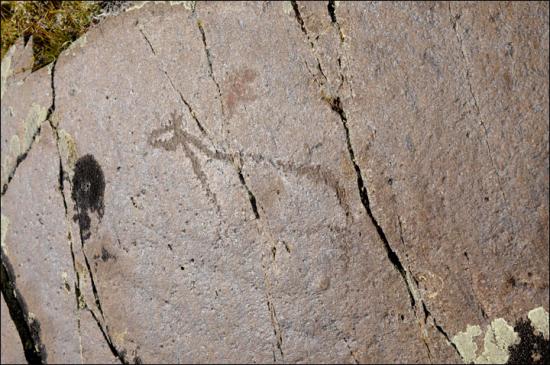 Inside petroglyph