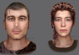 Male and female reconstructions jadu