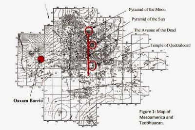 Mapa barrio oaxaca teotihuacan