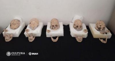 Mexico maya skulls