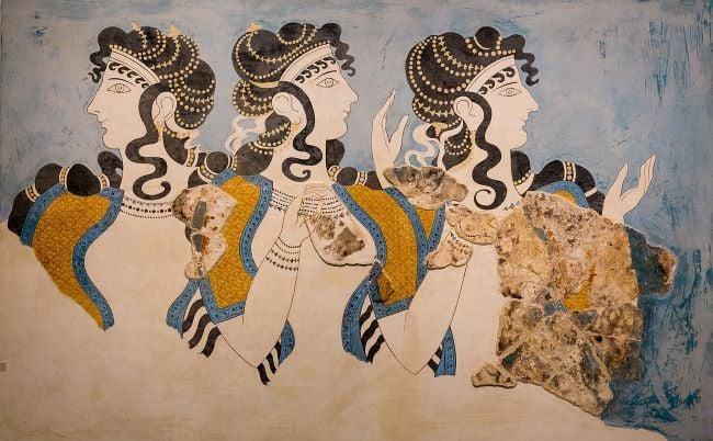 Minoan ladies painting 1