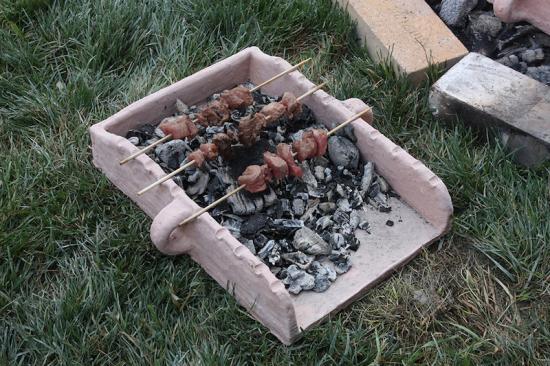 Mycenaean souvlaki tray