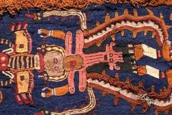 Peru displays pre incan funeral shroud