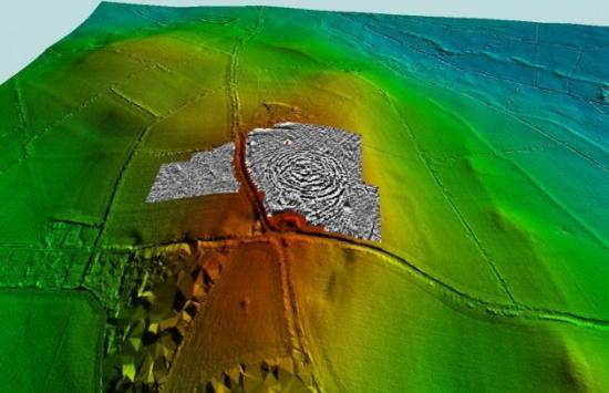 Pic 3 geophysical survey of tlachtga overlaid onto the lidar image dr stephen davis and chris carey funded by the heritage council 630x407