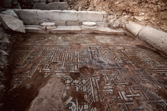 Pm ausgrabungen roemisches syrien mosaik zoom