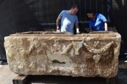 Roman era sarcophagus recovered in israel 1