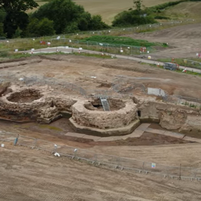 Screengrab gatehouse drone shot