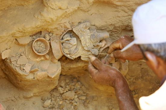 Sican human sacrifice skeletons grave peru 5