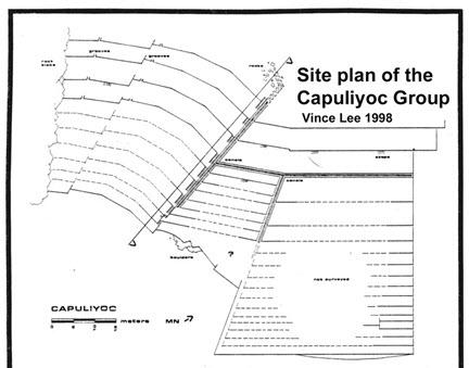 Site plan of the capuliyoc group choquequirao