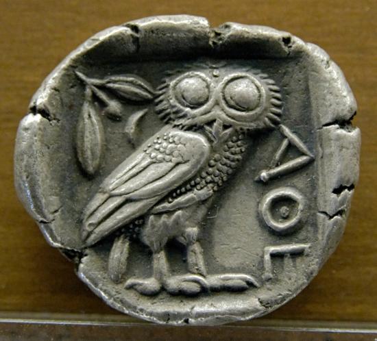 Tetradrachm athens coin