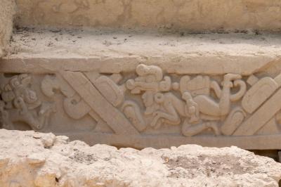 View a mayan frieze found in el mirador archaeological site news photo 1689098805